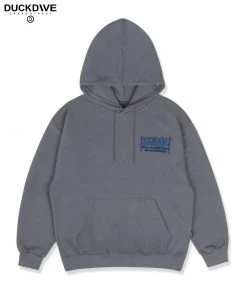 [DUCKDIVE] FW 21 2021ver COVER Hoodie Charcoal