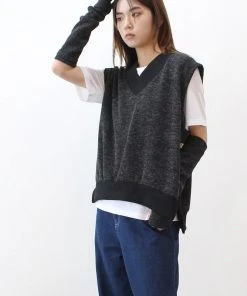 [ACHO] FW 21 V-neck Vest_DeepGray Best Sellers