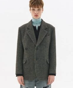 [LECYTO] FW 21 HEAVY WOOL OVERSIZED BLAZER_[MT/BR]