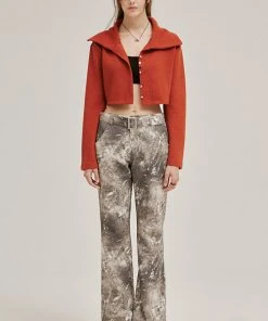 [OUTXO] FW 21 Nina Cardigan Orange Best Sellers