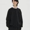 Best Sellers [HAVEOFFDUTY] FW 21 RAGLAN HEAVY WEIGHT SWEATSHIRTS(BLACK)