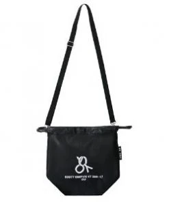 [OY] Seasonless WEAVE LOGO BUCKET BAG-BLACK