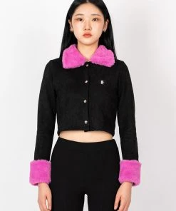 [SPUNKY] FW 21 FUR CARDIGAN (BLACK) Best Sellers