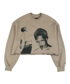 [AJO BY AJO] FW 21 Taigan Cropped Sweatshirt [Beige]