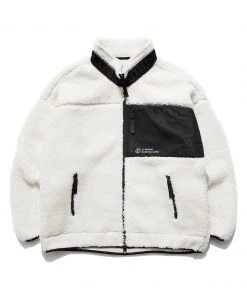 [C ROUTINE] FW 21 C ROGO DUMBLE FLEECE JUMPER-WHITE