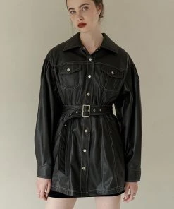 [REMANTIST] FW 21 Hourglass Leather Jacket