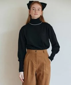 [ANEDIT] Winter 21 Merino Wool Knit Turtleneck_BK Best Sellers