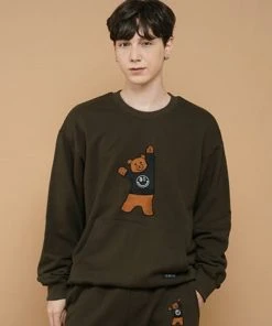 [DXOH] Seasonless BEAR EMBROIDER MTM [KHAKI]