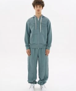 Best Sellers [LECYTO] FW 21 INSIDE-OUT SWEAT PANTS_[NILE BLUE]