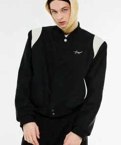 [ANOTHER YOUTH] Winter 21 Button Varsity Jacket - Black