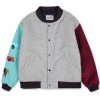 YOUTH BATH Best Sellers [YOUTHBATH] FW 21 YB VARSITY JACKET_GRAY