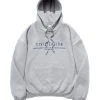 [C ROUTINE] FW 21 CIVILIZATION LOGO HOOD-GRAY