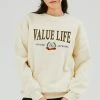 Best Sellers [CRUMP] Winter 21 Value Life Logo Sweatshirt (CT0343-4)