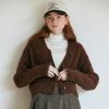 Best Sellers [ANEDIT] Winter 21 Alpaca V-Neck Knit Cardigan_BR