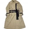 [TRENDY WOOBI] FW 21 Brown 3rope Strap Trenchcoat
