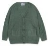 YOUTH BATH [YOUTHBATH] FW 21 ANGORA KNIT CARDIGAN_KHAKI