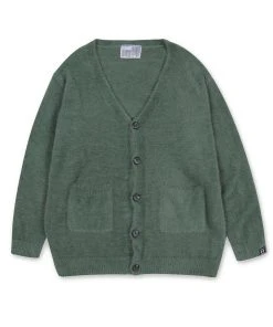 YOUTH BATH [YOUTHBATH] FW 21 ANGORA KNIT CARDIGAN_KHAKI
