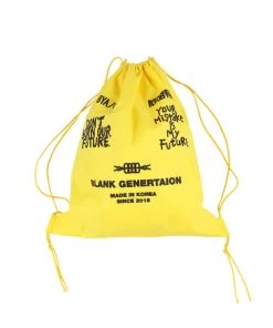 [AJO BY AJO] Seasonless Total Logo Drawstring Bag [Yellow]