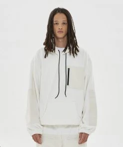 Best Sellers [HAVEOFFDUTY] FW 21 FLEECE NPC CAMPER HOODIE(WHITE)