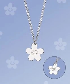 [ALMOSTBLUE] Seasonless SMILE FLOWER NECKLACE Best Sellers