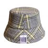 SLEEPYS SLIP [SLEEPY SLIP] Seasonless TARTAN CHECK YELLOW/NAVY BUCKET HAT