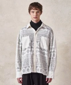 [DWSCOMPANY] Winter 21 Lace Pocket Shirt (white) Best Sellers