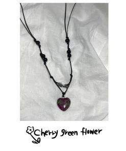 [PINCUNOMARU] Seasonless Cherry Green Flower