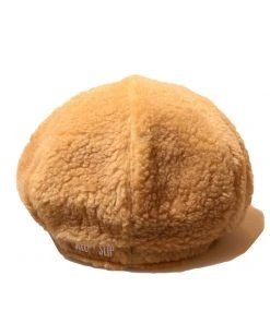 SLEEPYS SLIP [SLEEPY SLIP] Seasonless FUR BEIGE NEWSBOY CAP