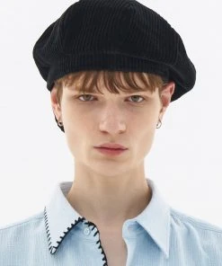 Best Sellers [LECYTO] Seasonless CORDUROY NEWSBOY CAP_[BLACK]