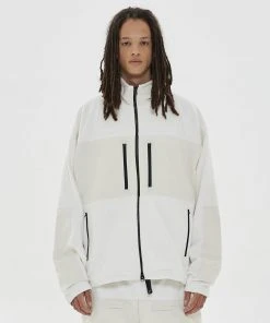 [HAVEOFFDUTY] FW 21 FLEECE NPC CAMPER ZIPUP JACKET(WHITE)