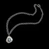 [HURJABOYACC] Seasonless Mono Stone Pearl Necklace_Cameo Silver