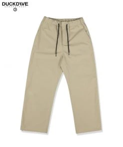 [DUCKDIVE] FW 21 Basic Lip Stop Cotton Pants Ivory Best Sellers