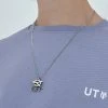 [OY] Seasonless WEAVE LOGO DOUBLE NECKLACE