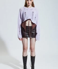 [PAIN OR PLEASURE] Winter 21 BANSHEE KID MOHAIR KNIT_lavender