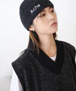 Best Sellers [ACHO] Seasonless Wool Logo Beanie_DeepGray