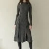 [REMANTIST] FW 21 Eyelet Layered-slit Onepiece (gray)