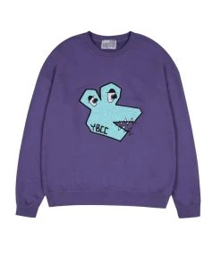 YOUTH BATH [YOUTHBATH] FW 21 DINO OVER-FIT SWEATSHIRT_PURPLE