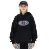 Best Sellers [FEVERTIME] FW 21 21 Checker Boucle HOODIE - BLACK