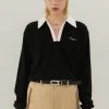 [ANOTHER YOUTH] FW 21 Knit Polo Lone Sleeve - Black