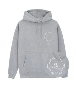 Best Sellers [OY] Winter 21 ROUND LOGO HOODIE-GREY