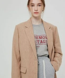 Best Sellers [BENSIMON] FW 21 WOOL TAILORED JACKET - BEIGE