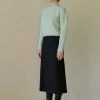 [STEP AROUND] FW 21 FRONT TUCK A-LINE LONG SKIRT_BLACK Best Sellers