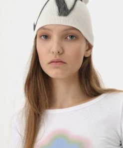 Best Sellers [NANA CREW] Seasonless BLUR LOGO BEANIE - IVORY