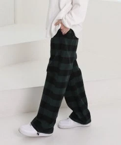 [SEARCH410] Winter 21 TWOTONE CHECK STRING PT_GREEN Best Sellers