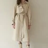 [REMANTIST] FW 21 Curved Unbalance Trench Coat (beige) Best Sellers