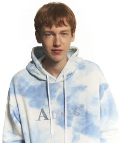 [AMES WORLDWIDE] FW 21 COLORED LOGO TYEDYE HOODIE_SB