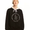 [AMES WORLDWIDE] FW 21 AMES ROUND LOGO SWEATSHIRTS_BK Best Sellers