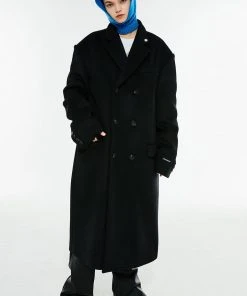 Best Sellers [ANOTHER YOUTH] Winter 21 Lambswool Daddy Coat - Black