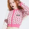 Best Sellers [CRANK] Winter 21 FLOWER KNIT CARDIGAN_PK