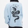 BAD IN BAD [BADINBAD] FW 21 PRANK SNAKE SWEAT SHIRT_LIGHT BLUE Best Sellers